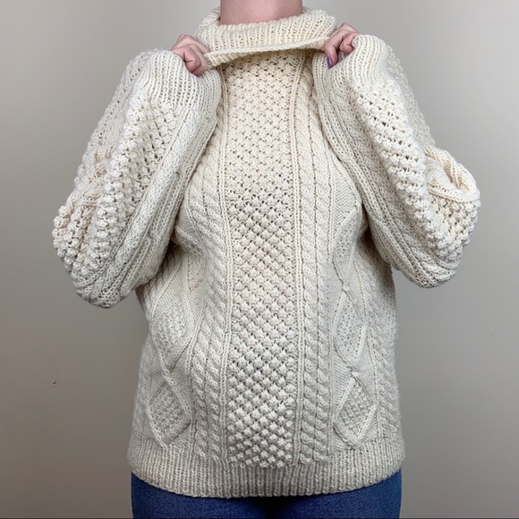 Vintage Sweaters - John Molloy Irish Wool Turtleneck